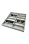 Glasses and Jewelry Stand Suede Fabric Gray Color Inside Drawer 36-38 cm