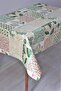 Fiber Lined Erasable Pvc Oilcloth Tablecloth 1197-3Square Green Sheet - 3