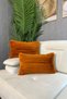 Plush Rabbit Throw Pillow Cover Imported Premium Fabric Rectangular - Cinnamon - 2