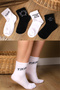 Men's Women's Socks Children's Socks Long Sports Socks Patterned Socket Socks Colorful Socks 4 Pieces