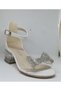 Miniwomen 793 Children's Transparent Rhinestone Banded Heeled Evening Dress Shoes