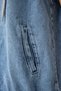 Women's Light Blue Hooded Boyfriend Denim Vest RV00161 - 4