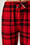 Women's Red Patterned Soft Textured Knitted Pajama Bottoms CE00089 - 7