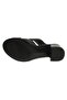 D24Yt-2365Z Heeled Black Women's Slippers - 5