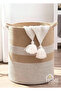 Jute and Wicker Basket - Bathroom, Dirty and Toy Basket, Organizer Flower Pot Basket Organizer
