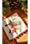 2 Decorative Cocktail Napkins with Cone and Bird Pattern - 2