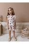 Yigit Boutique Fruit Printed Girl's Suit with Shorts - 4