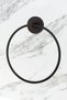 Stainless Set of 2 Black Ring Narrow Cover Toilet Napkin Holder - 3