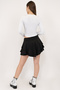 Women's Black Scuba Flowing Shorts Skirt - 6