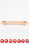 Cabinet Handles, 10 Pieces - 192 Mm (19.2 CM) - Natural Wooden Handles, Drawer Handles, Kitchen Cabinet Handles - 3