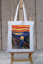 Edvard Munch Scream Scream Thick Waterproof Cloth Tote Bag Canvas Shoulder Bag