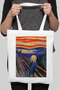 Edvard Munch Scream Scream Thick Waterproof Cloth Tote Bag Canvas Shoulder Bag - 2
