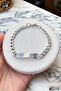 Silver Color Chain Detailed Steel Bracelet (Unisex) - 2
