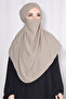Medina Silk Medium Size Veiled Souffle Khimar - 3