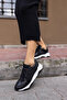 FAİNN WOMEN'S BLACK Genuine Leather EVA SOLE SNEAKER - 7