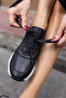 FAİNN WOMEN'S BLACK Genuine Leather EVA SOLE SNEAKER - 5