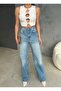 Ice Blue Baggy Palazzo Jeans - 2