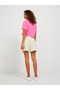 Comfortable Fit Women's Shorts with Elastic Waist12213169 - 3