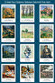 Paul Cezanne Paintings 12 Pieces Decorative Polo Cards - Art Poster Cards