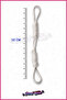 Dog Toy - Dental Health & Traction Lanyard, White Medium Large Breed Teeth Scratching - 6