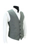 MEN'S VEST V NECK GREEN PLAID 50617 - 2