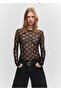 Geometric perforated T-shirt