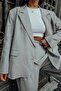 Oversize Gray Jacket with Back Detail - 7