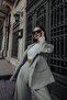 Oversize Gray Jacket with Back Detail - 3