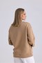 Flat Wide Collar Long Sleeve Fillet Pocket 3 Thread Unisex Loose Cut Sweatshirt - 8