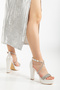 women's high platform with rhinestones wedding dress evening dress shoes - 2