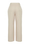 Taş Yüksek Bel Wide Leg Geniş Paça Pilili Dokuma Kumaş Pantolon TBBSS24AR00019 - 12