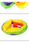 117 cm Rainbow - Flat Cat, Dog and Rabbit Play Tunnel - 5