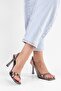 Women's Tobian Platinum Shiny Heeled Shoes - 3