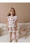 Yigit Boutique Fruit Printed Girl's Suit with Shorts