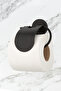 Stainless Black Long Towel Holder / Narrow Cover Toilet Napkin Holder / Fork Bathrobe Bathroom Accessory Set - 5