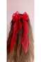 Handmade Red Organized Tulle Bow School Buckle - 2