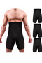Regional Firming and Shaping Men's Boxer Corset Black and White Color