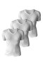 3-Piece Men's Athlete Half Sleeve V-Neck 100% Cotton Rib 3206
