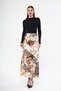 Patterned Pleated Skirt, Long Hijab Skirt, Mother's Skirt, Mother's Day Gift, Skirt