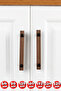 Cabinet Handles, 10 Pieces - 224 Mm (22.4 CM) - Natural Wooden Handles, Drawer Handles, Kitchen Cabinet Handles - 2