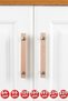 Cabinet Handles, 10 Pieces - 192 Mm (19.2 CM) - Natural Wooden Handles, Drawer Handles, Kitchen Cabinet Handles - 2