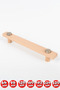 Cabinet Handles, 10 Pieces - 128 Mm (12.8 CM) - Natural Wooden Handles, Drawer Handles, Kitchen Cabinet Handles - 4