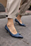 TEYA WOMEN'S NAVY BLUE HEEL SHOES - 3