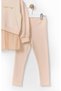 Girl's Suit Tulle Detailed Sweatshirt and Leggings Set 4-7 Years - 3