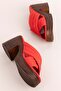 Women's Genuine Leather Platform Heeled Slippers msa.59 - 2