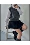 Women's Embroidered V-Neck Sweater - 3