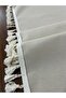 Tassel Detailed Oval Linen Runner 40x150 - 5