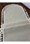 Tassel Detailed Oval Linen Runner 40x150 - 6