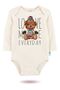 2-Piece 100% Cotton Organic Printed Snap Fastener Baby Bodysuit - 2