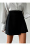 Two-Button Black Pleated Skirt - 2